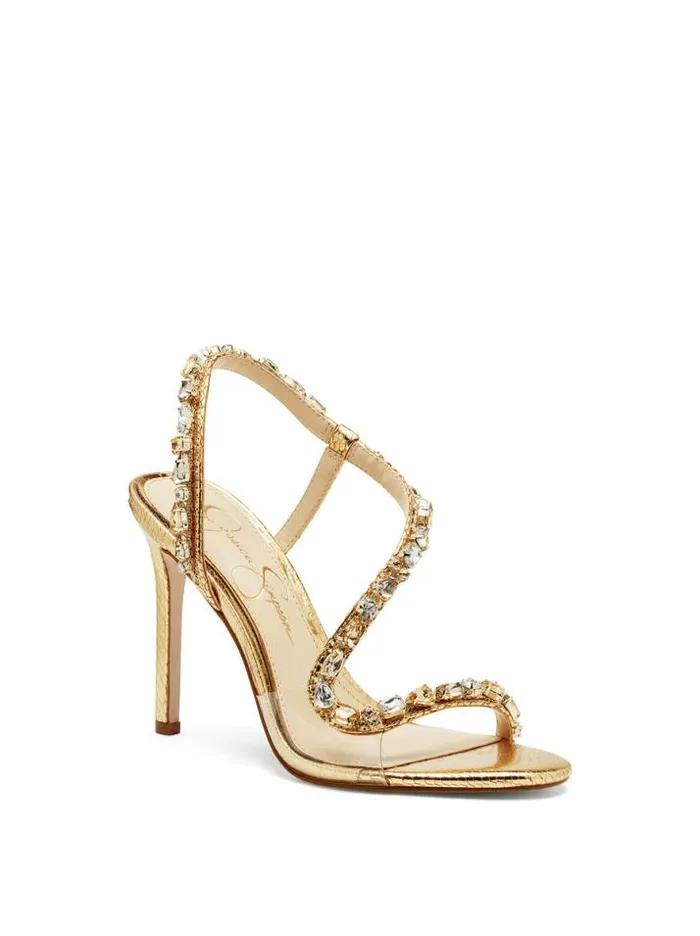 Sandals Shoes Jessica Simpson Jaycin High Heel In Gold