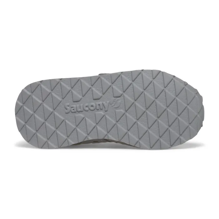 Saucony Kids Baby Jazz Hook and Loop Sneaker Greysilverpink