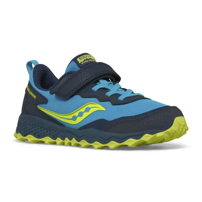 Saucony Kids Peregrine Kdz AC Sneaker Navycitron
