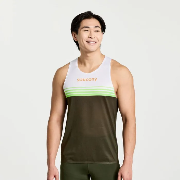 Saucony Tops Men Elite Singlet Umbra