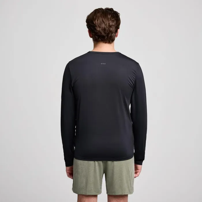 Saucony Tops Men Stopwatch Long Sleeve Black
