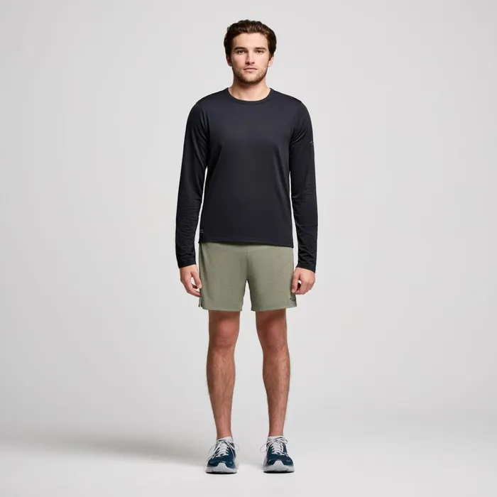 Saucony Tops Men Stopwatch Long Sleeve Black