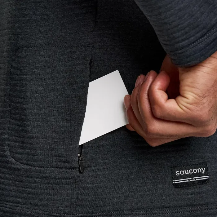 Saucony Tops Men Triumph 3d 12 Zip Black Heather