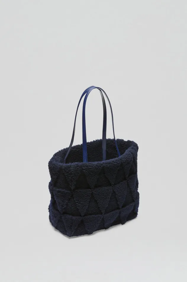Scanlan Theodore Bags Women SHEARLING TOTE DARKNAVY Scanlan Theodore Bags Women SHEARLING TOTE DARKNAVY