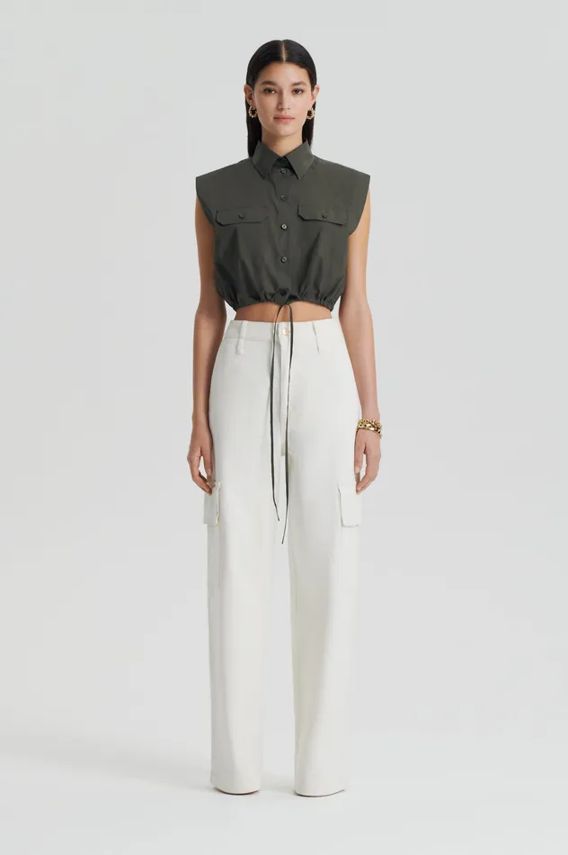 Scanlan Theodore DENIM CARGO JEAN NATURA115 Women Trousers