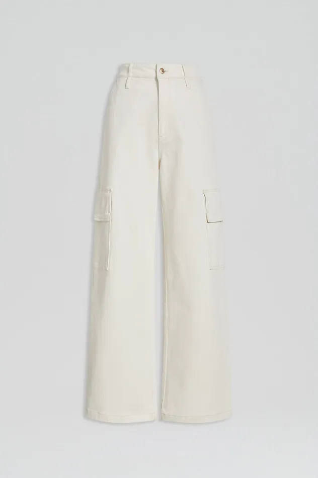 Scanlan Theodore DENIM CARGO JEAN NATURA115 Women Trousers Scanlan Theodore DENIM CARGO JEAN NATURA115 Women Trousers