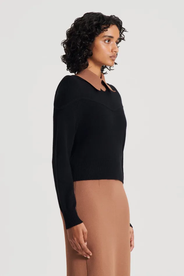 Scanlan Theodore Sweaters Women CASHMERE HOODED SWEATER BLACK Scanlan Theodore Sweaters Women CASHMERE HOODED SWEATER BLACK