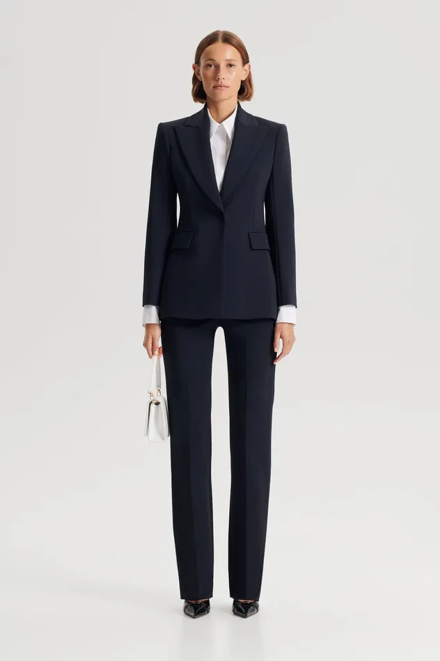 Scanlan Theodore TAILORED SLIM TROUSER NAVY Women Trousers