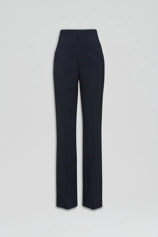Scanlan Theodore TAILORED SLIM TROUSER NAVY Women Trousers Scanlan Theodore TAILORED SLIM TROUSER NAVY Women Trousers