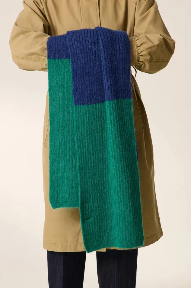 Scarves and Beanies Women Leon and Harper Nahuel Pln Scarf Navy