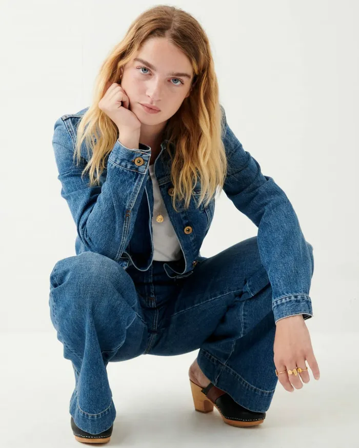 Sessn Womens Jackets Montgomery Vintage Blue