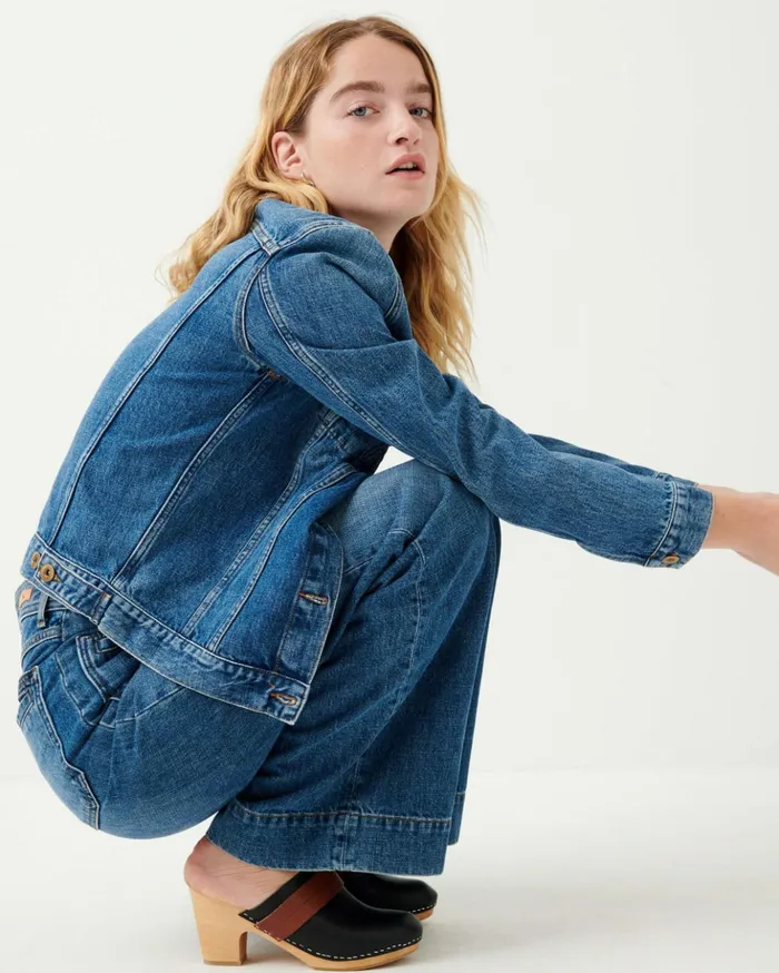 Sessn Womens Jackets Montgomery Vintage Blue