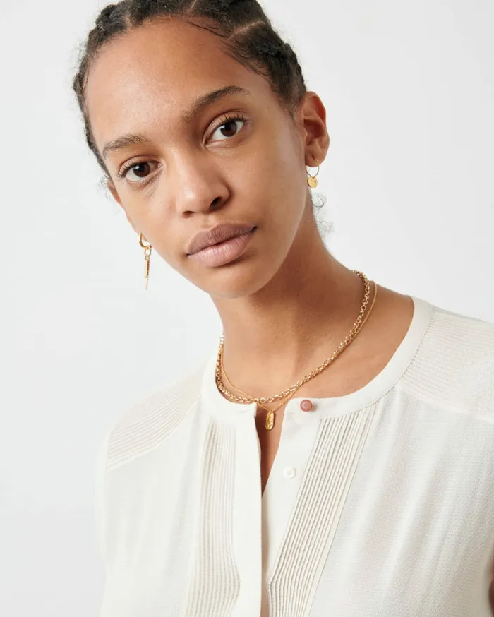 Sessn Womens Shirts And Blouses Simi Fleur de Sel Near Me