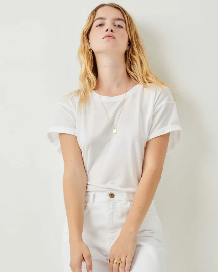 Sessn Womens TShirts And Tops Tees Optical White Online