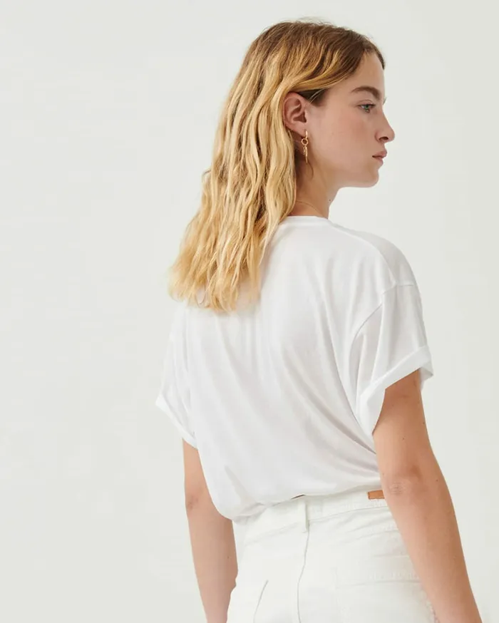 Sessn Womens TShirts And Tops Tees Optical White Online