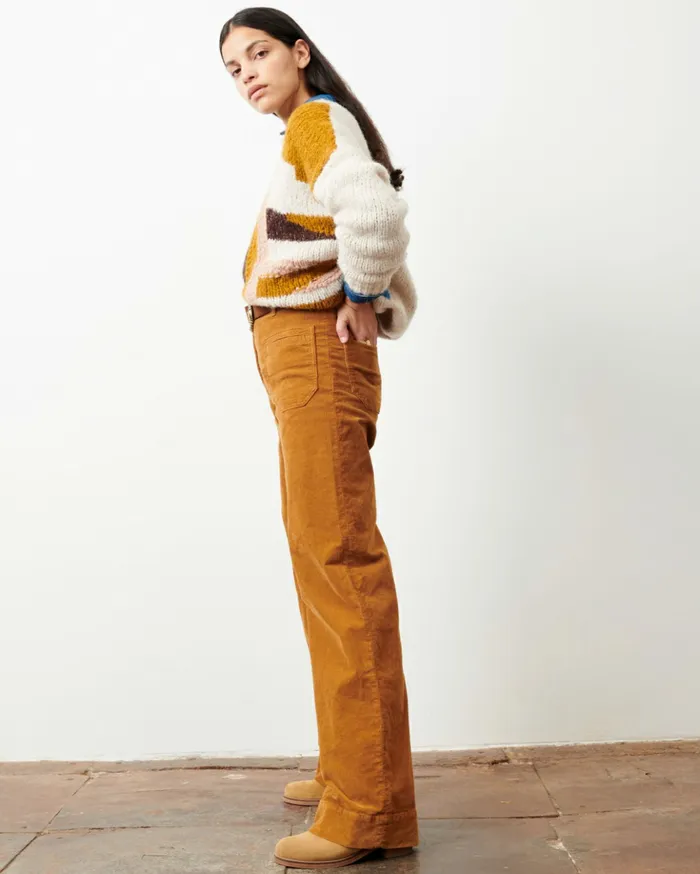 Sessn Womens Trousers Johnny village Honey Gold