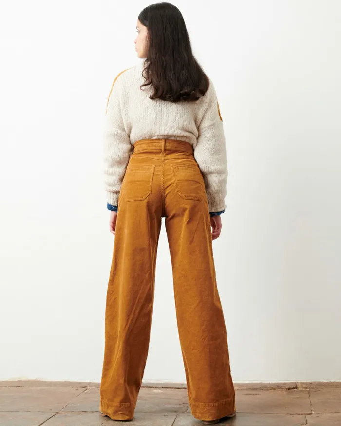 Sessn Womens Trousers Johnny village Honey Gold