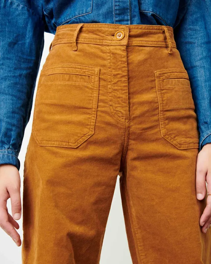 Sessn Womens Trousers Johnny village Honey Gold