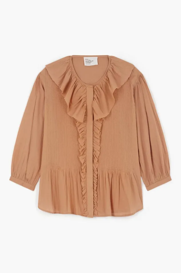Shirts and Blouses Women Leon and Harper Blouse Costin Plain Peach