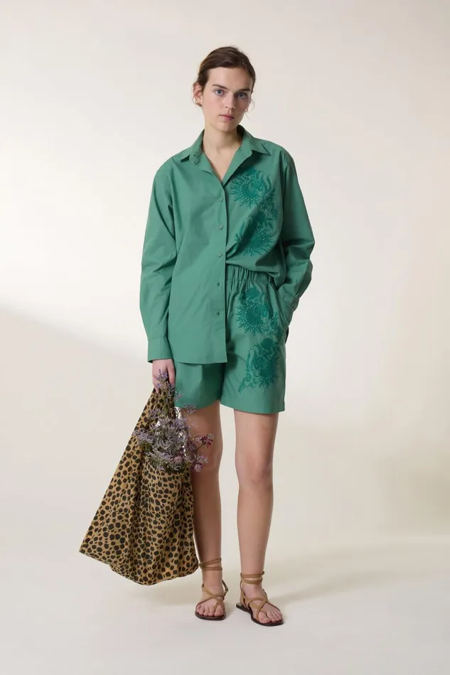 Shirts and Blouses Women Leon and Harper Chemise Cadeau Brd Grass