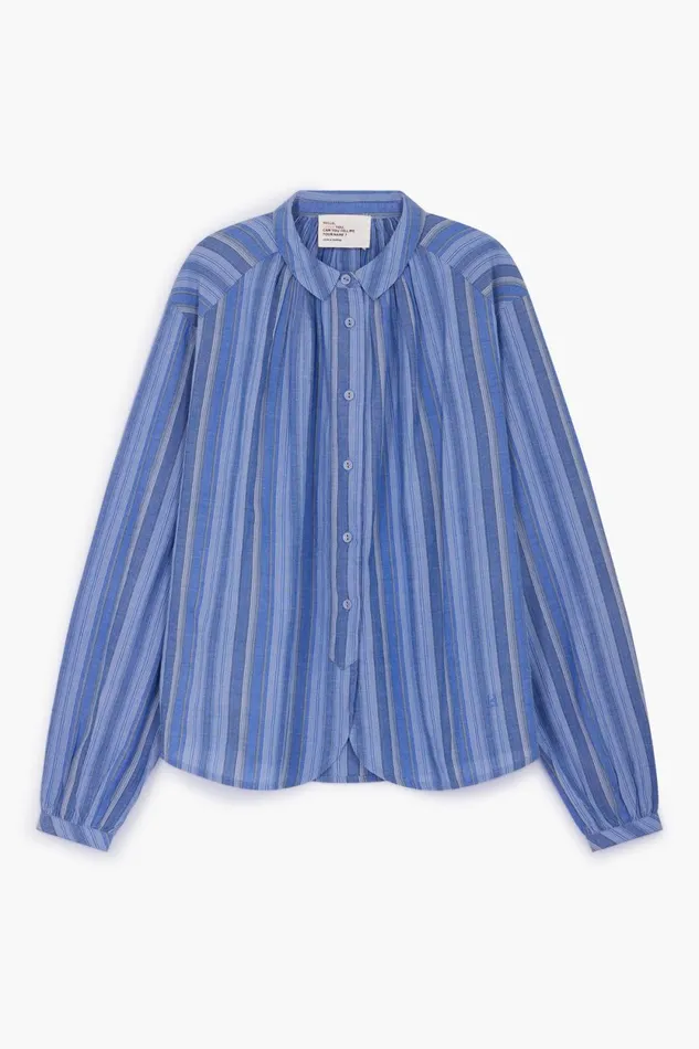 Shirts and Blouses Women Leon and Harper Chemise Cob Strght Blue