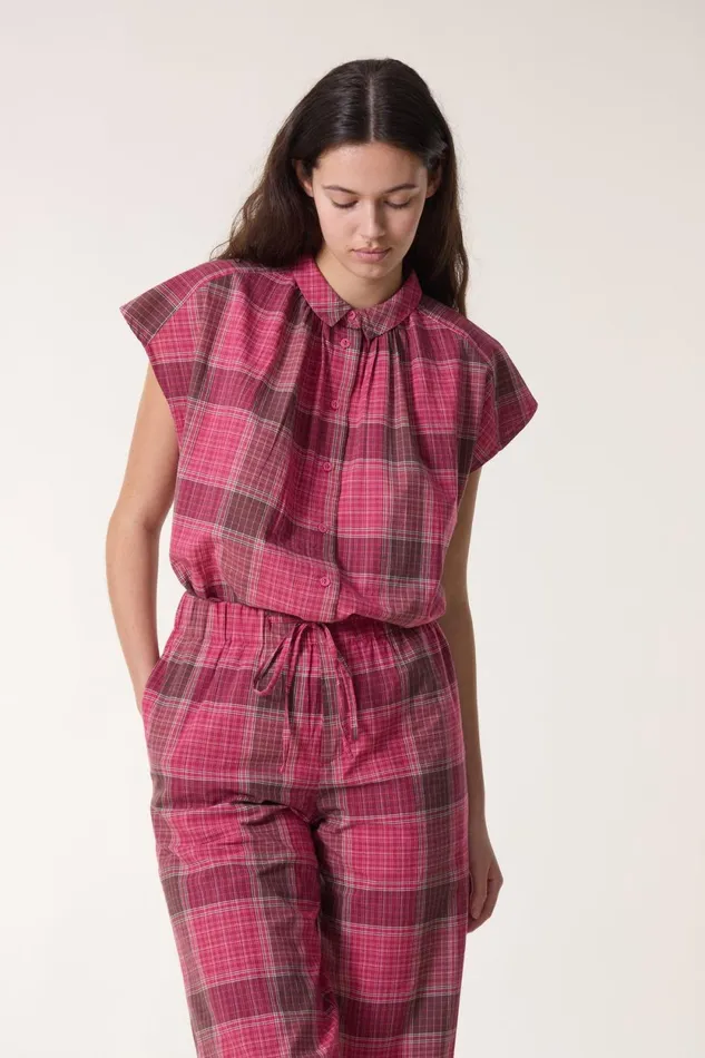 Shirts and Blouses Women Leon and Harper Chemise Cotta Strght Red