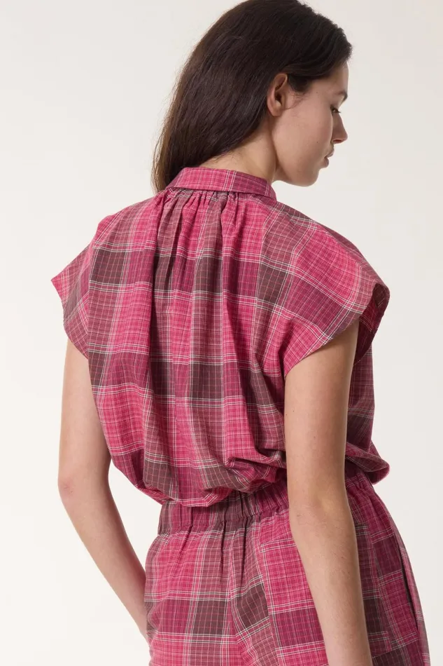 Shirts and Blouses Women Leon and Harper Chemise Cotta Strght Red