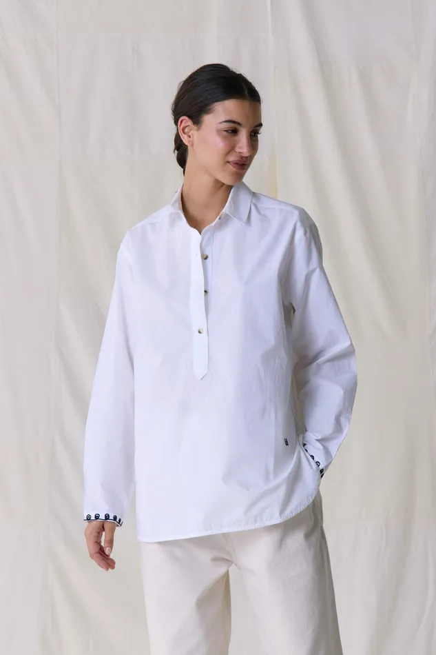 Shirts and Blouses Women Leon and Harper Chipo Plain Shirt White
