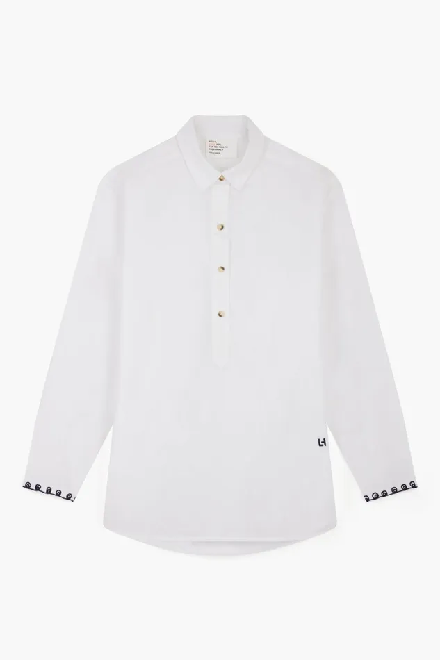 Shirts and Blouses Women Leon and Harper Chipo Plain Shirt White