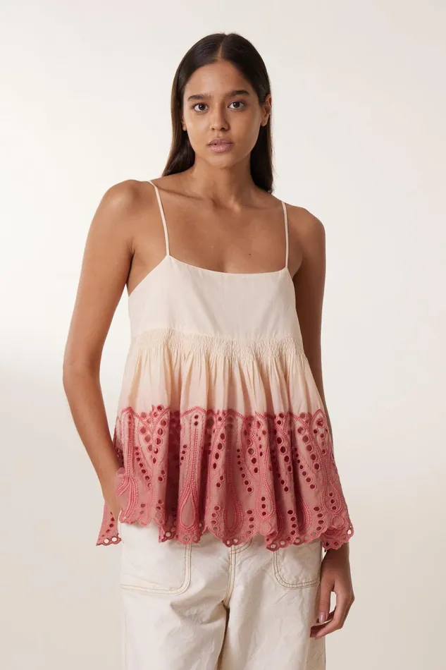 Shirts and Blouses Women Leon and Harper Cidji TandD Top Coral