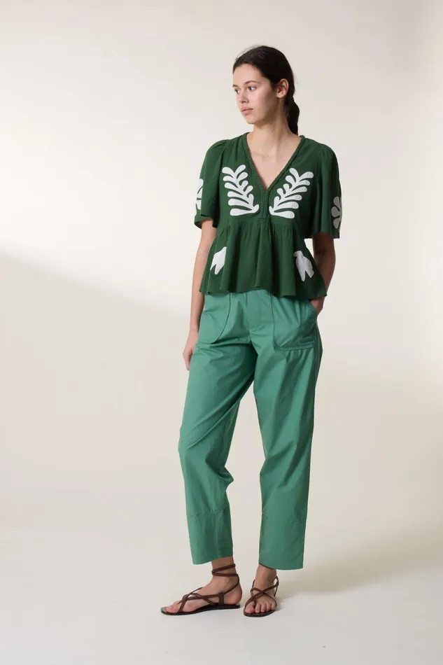 Shirts and Blouses Women Leon and Harper Top Chloe Birdy Green