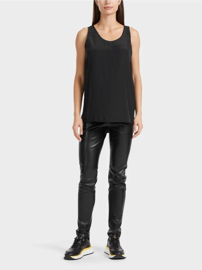 Shirts and Tops Damen Marc Cain Leichtes rmelloses Top Black