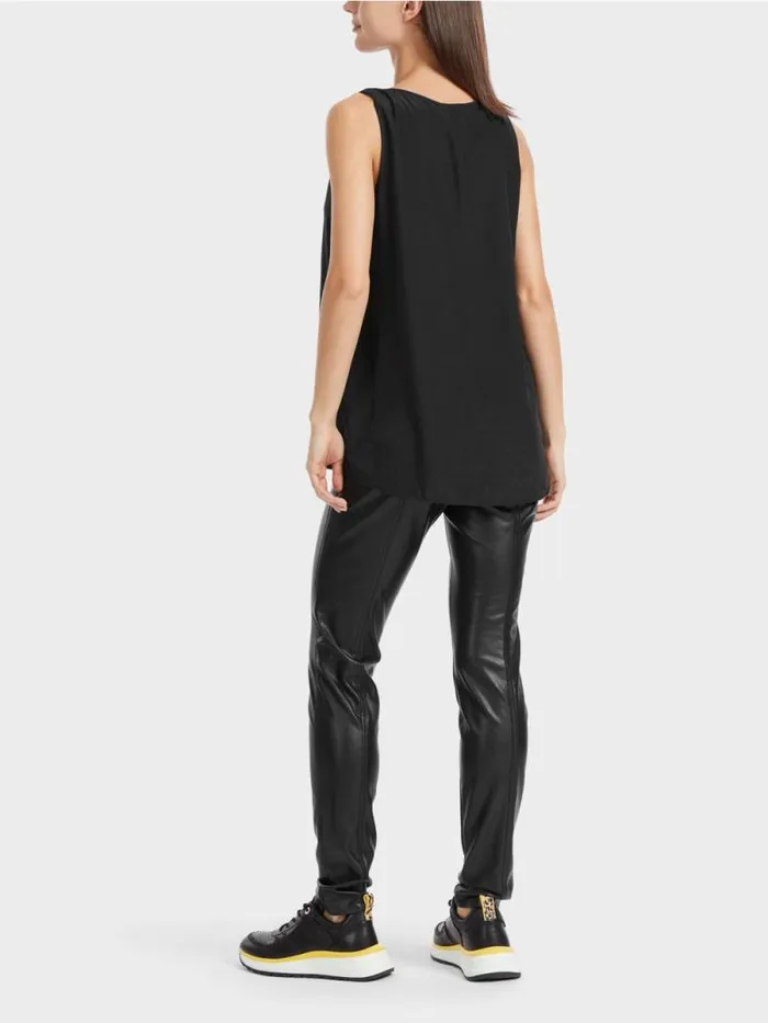 Shirts and Tops Damen Marc Cain Leichtes rmelloses Top Black