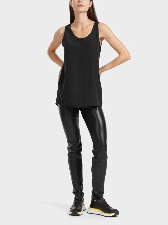 Shirts and Tops Damen Marc Cain Leichtes rmelloses Top Black