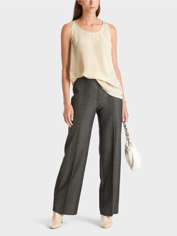 Shirts and Tops Damen Marc Cain Leichtes rmelloses Top Dark Cream