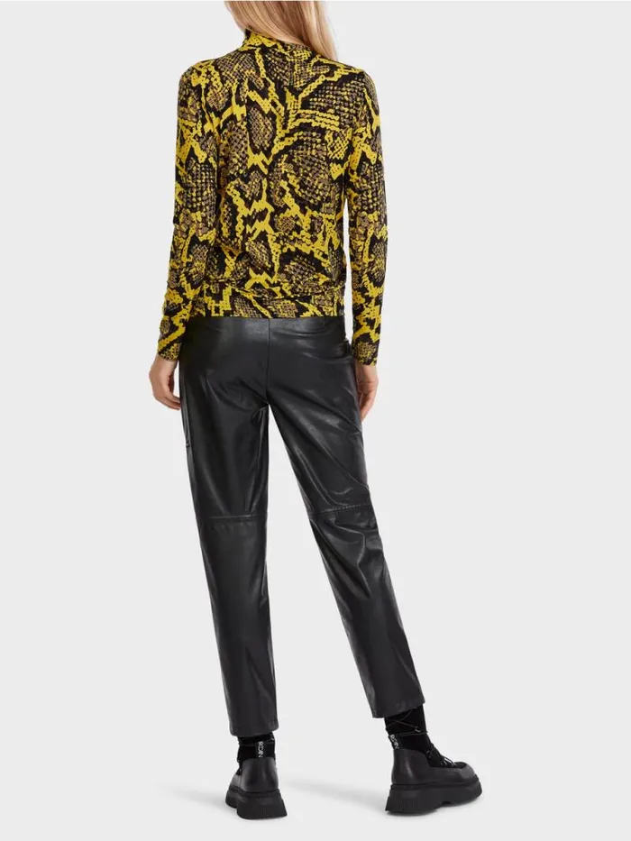 Shirts and Tops Damen Marc Cain Longsleeve Im KrokoStil Corn