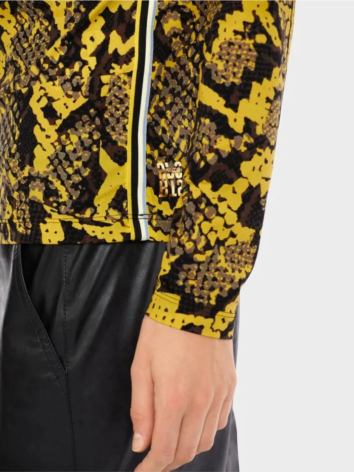 Shirts and Tops Damen Marc Cain Longsleeve Im KrokoStil Corn