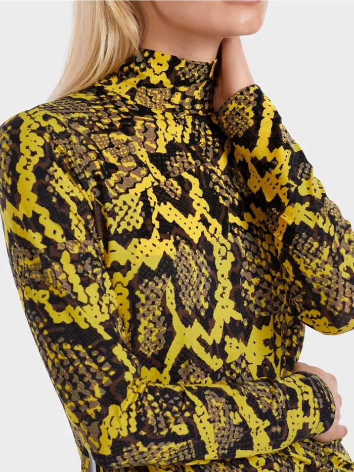 Shirts and Tops Damen Marc Cain Longsleeve Im KrokoStil Corn