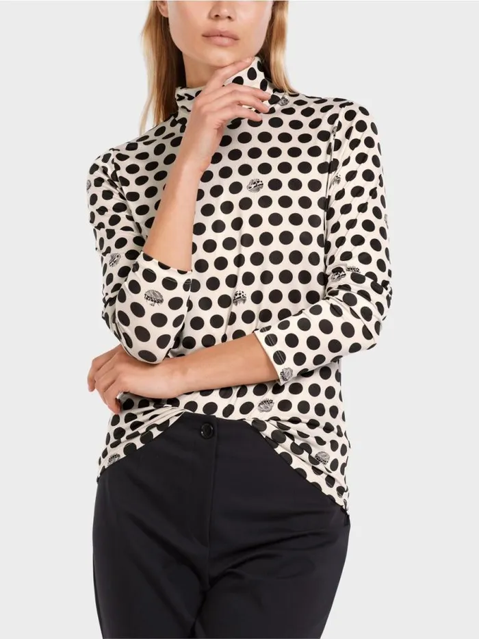 Shirts and Tops Damen Marc Cain Longsleeve Mit Rollkragen Black
