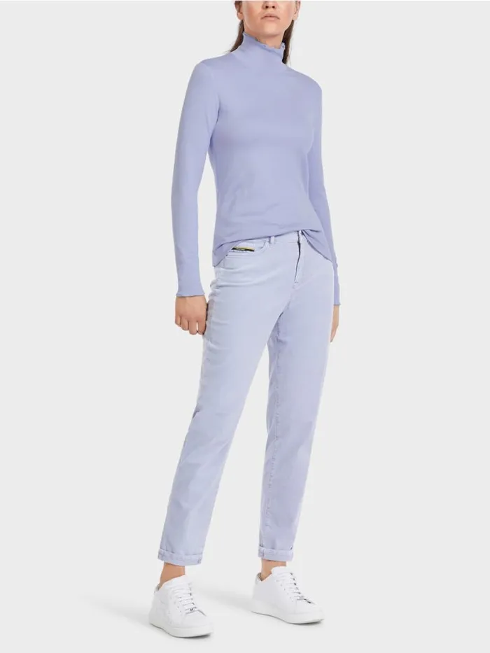 Shirts and Tops Damen Marc Cain Longsleeve Mit Stehkragen Soft Violet