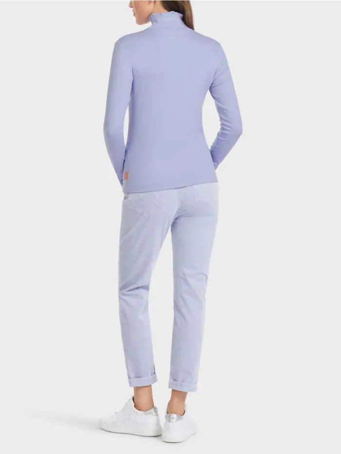 Shirts and Tops Damen Marc Cain Longsleeve Mit Stehkragen Soft Violet
