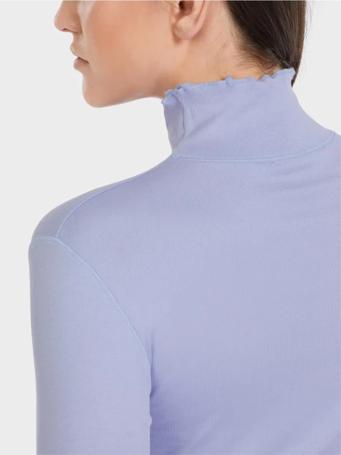 Shirts and Tops Damen Marc Cain Longsleeve Mit Stehkragen Soft Violet