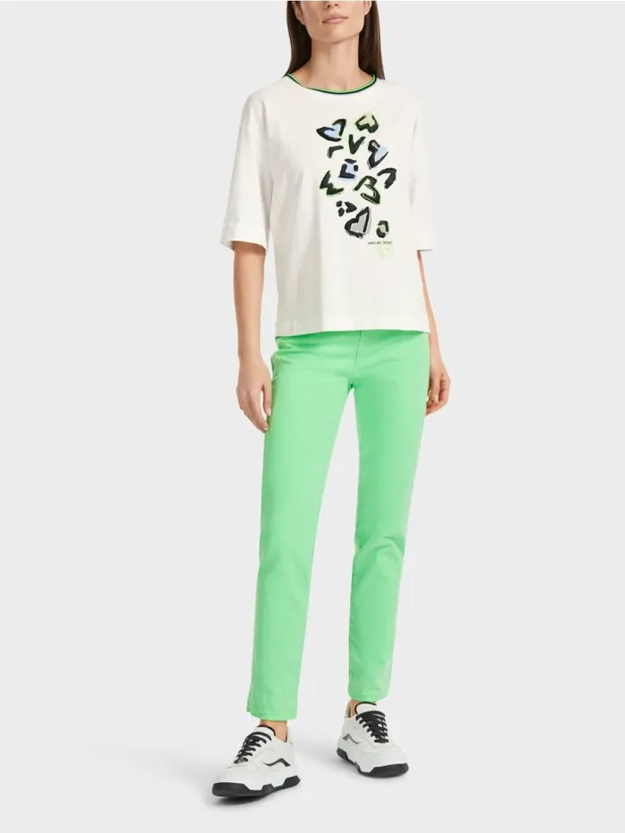 Shirts and Tops Damen Marc Cain TShirt 034Rethink Together034 Offwhite