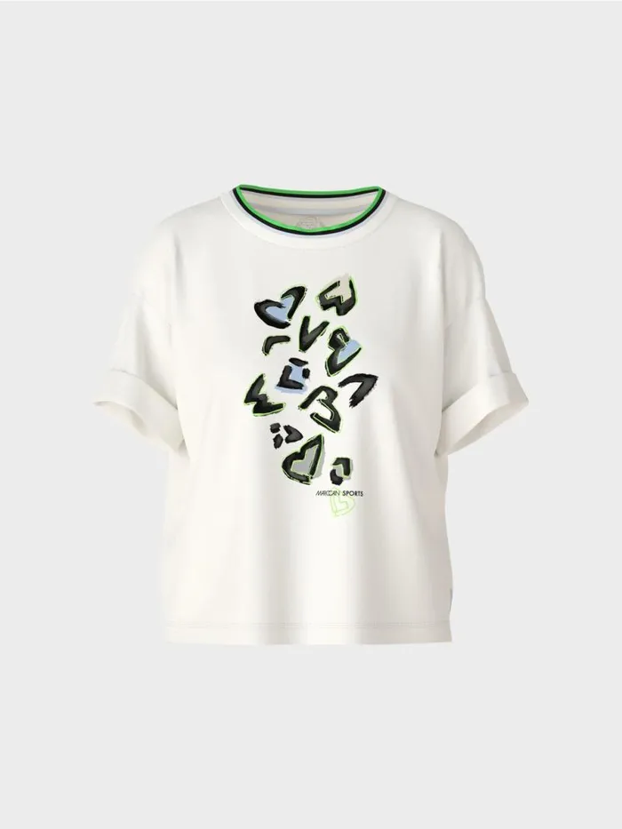 Shirts and Tops Damen Marc Cain TShirt 034Rethink Together034 Offwhite