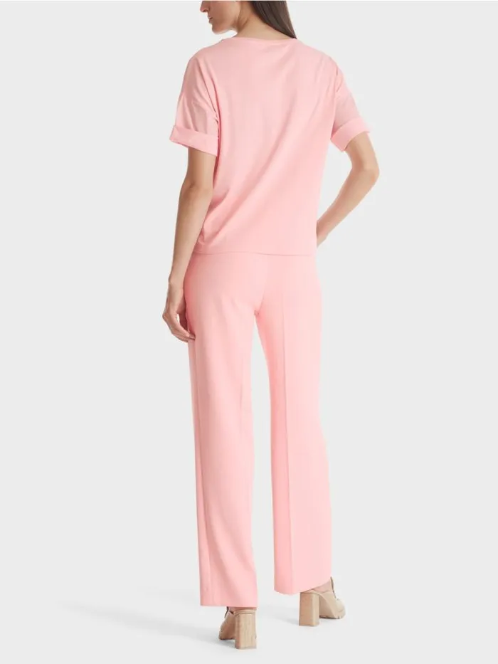 Shirts and Tops Damen Marc Cain TShirt Mit Brusttasche Soft Powder Pink