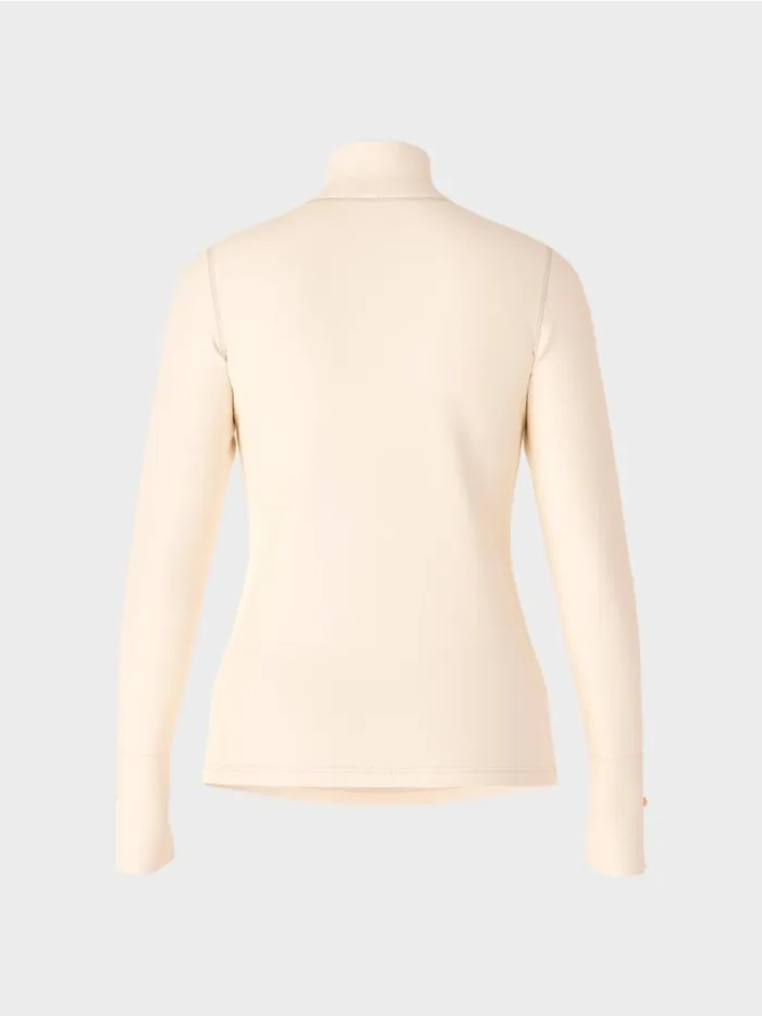 Shirts and Tops Damen Marc Cain TShirt Mit Geschlitztem Rollkragen Soft Cream