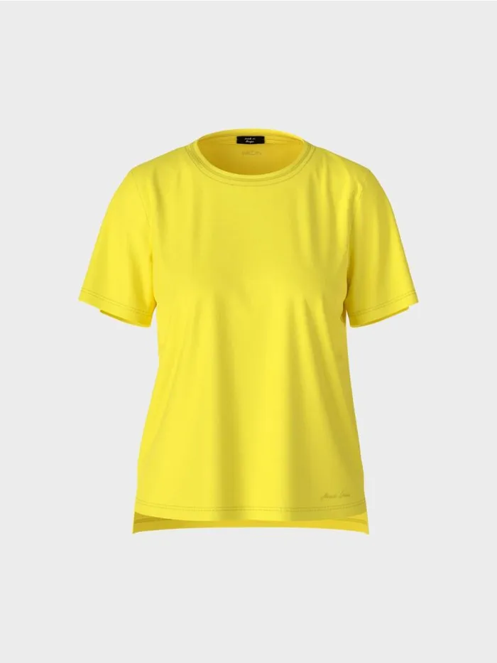 Shirts and Tops Damen Marc Cain TShirt Mit Weitem CrewNeck Soft Lemon