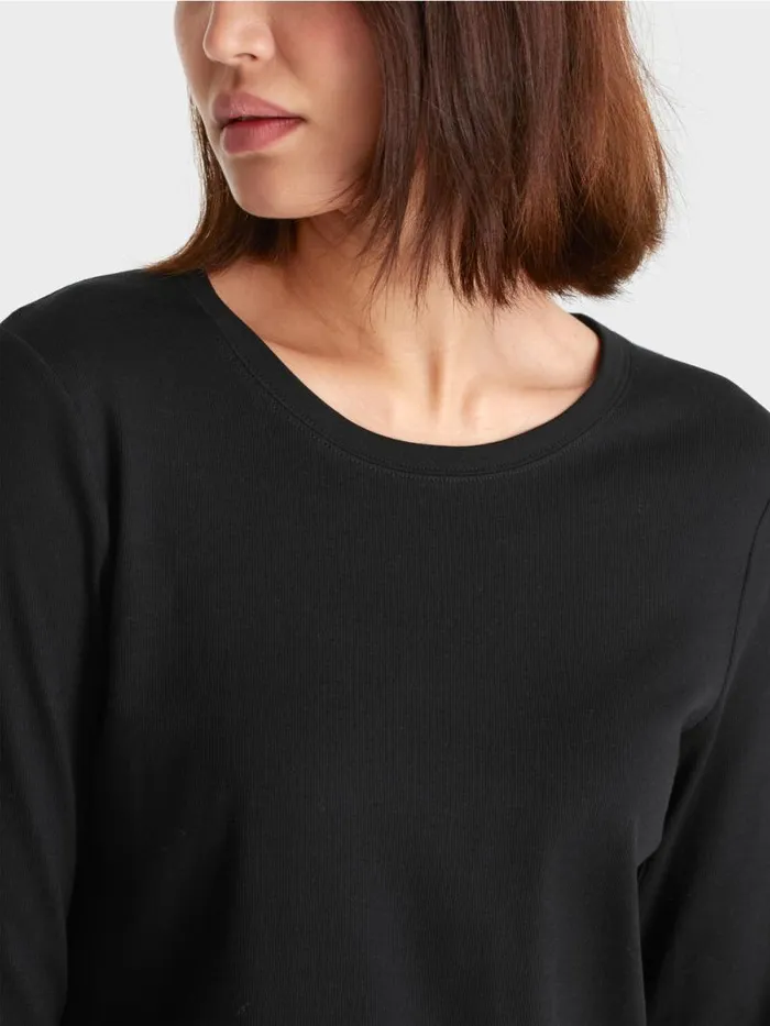 Shirts and Tops Damen Marc Cain Unifarbenes TShirt Black