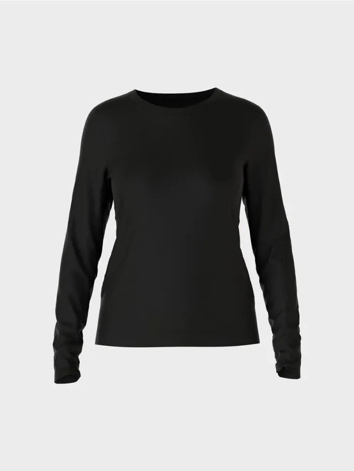 Shirts and Tops Damen Marc Cain Unifarbenes TShirt Black
