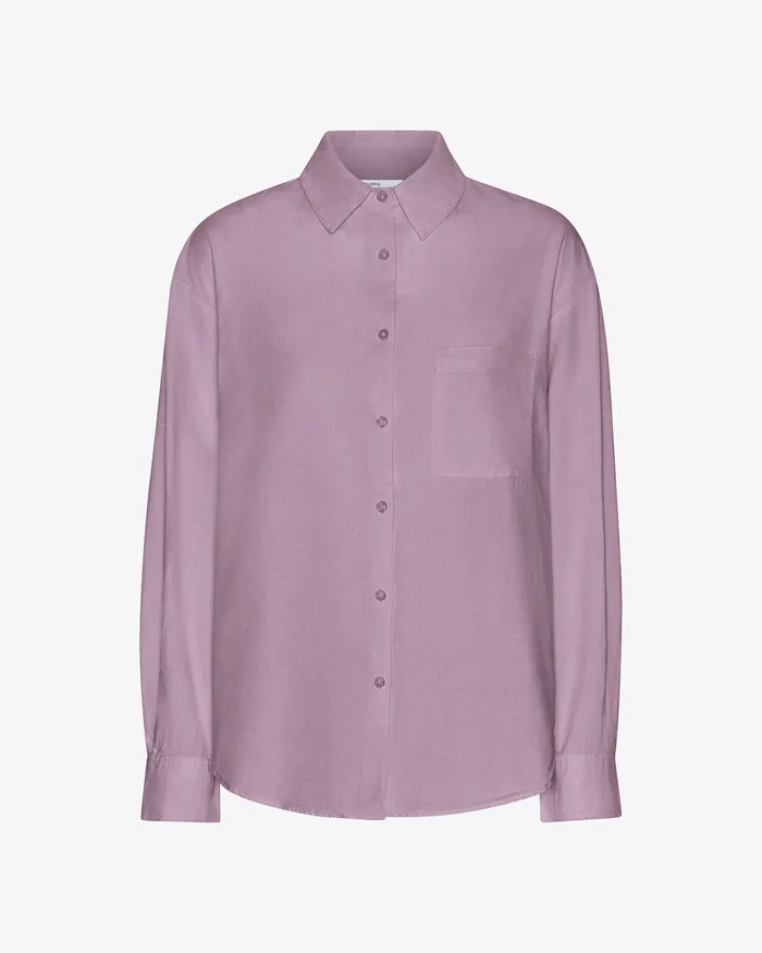 Shirts Colorfulstandard Women Organic Oversized Shirt 8211 Pearly Purple